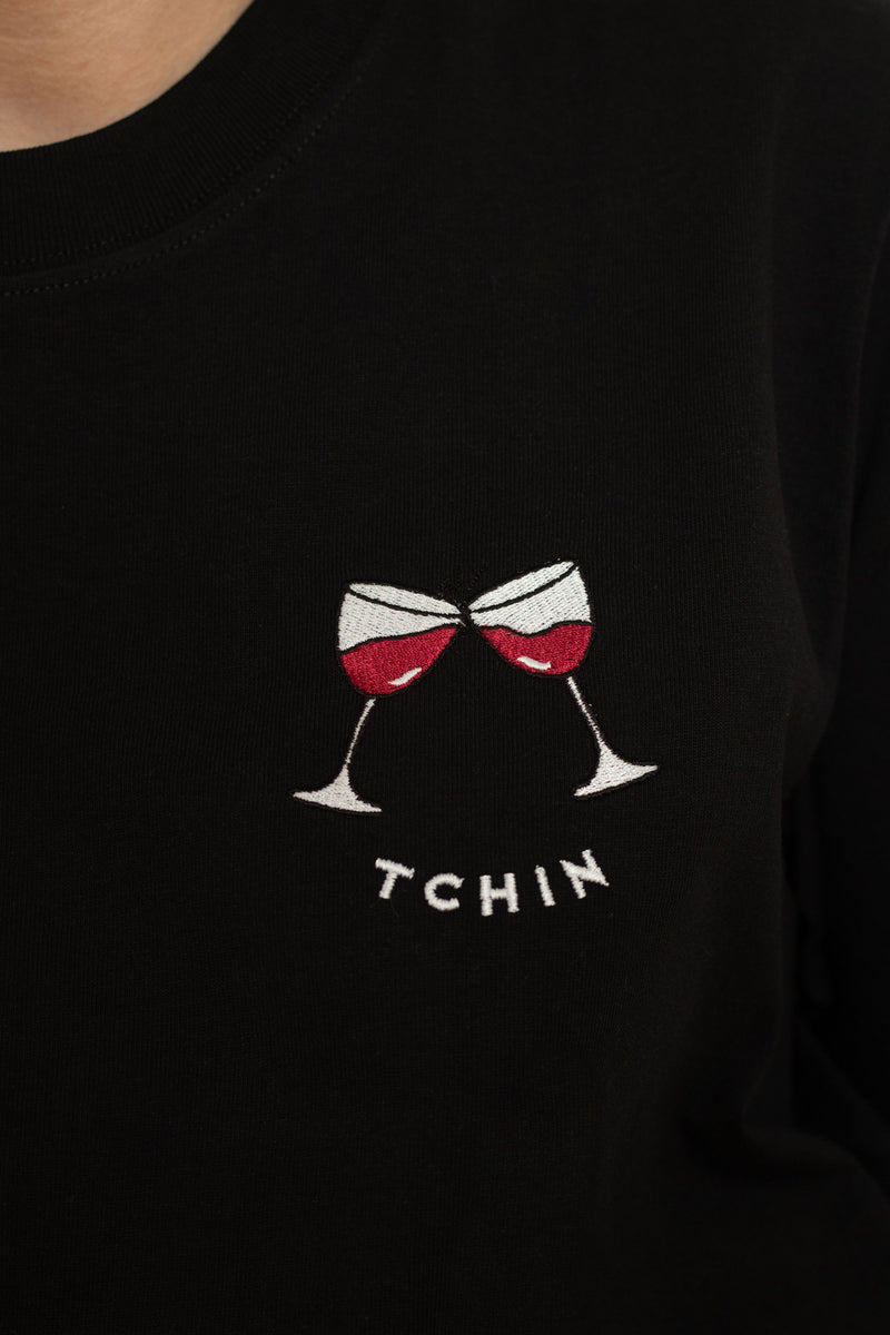 TEE-SHIRT NOIR TCHIN