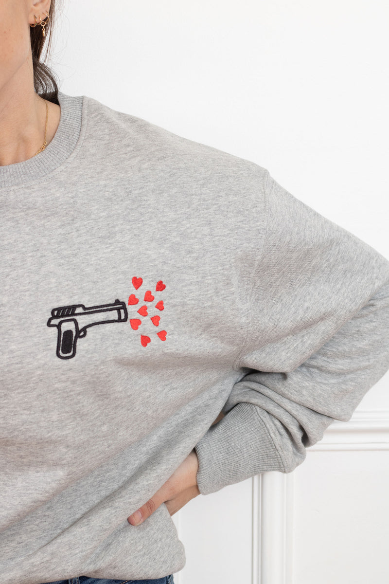 SWEAT GRIS PISTOLET