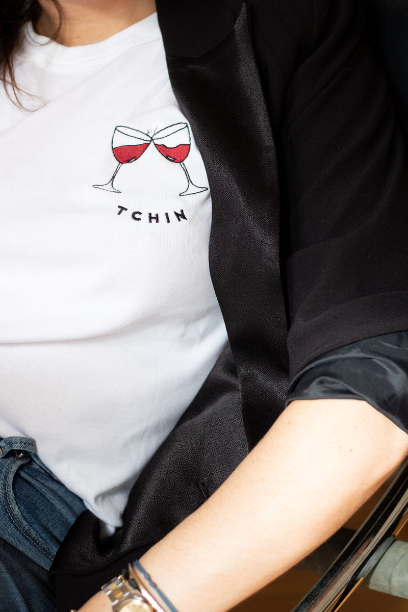 TEE-SHIRT BLANC TCHIN