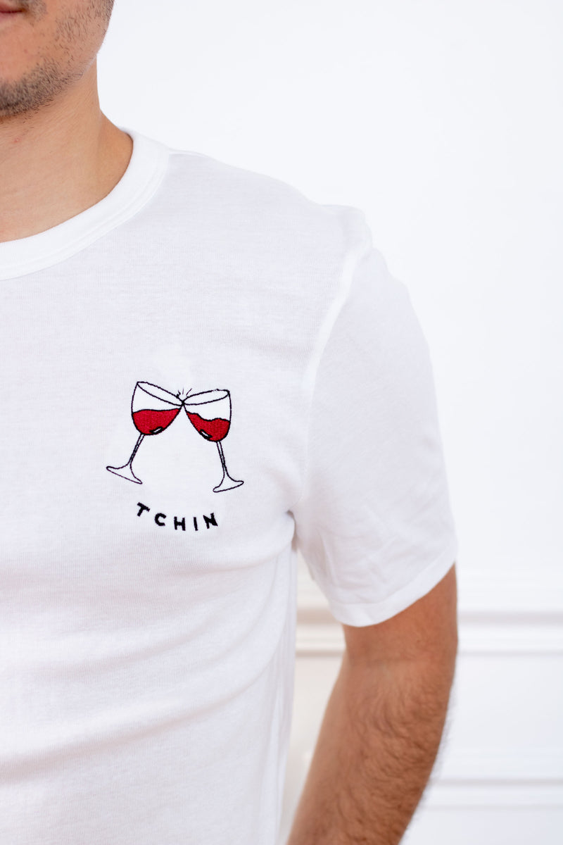TEE-SHIRT BLANC TCHIN
