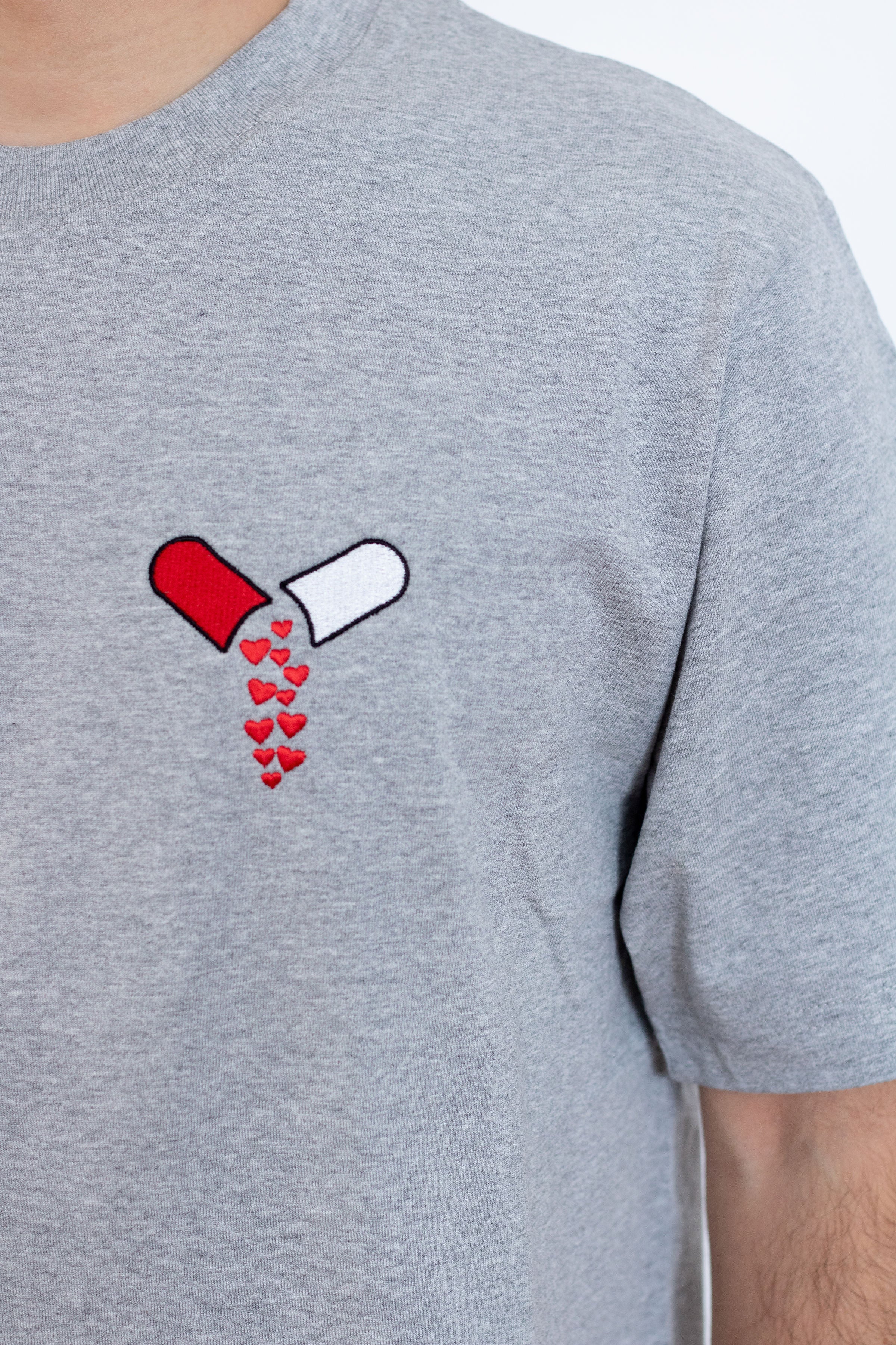 TEE-SHIRT GRIS GELULE