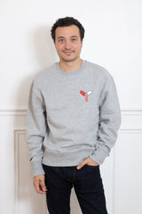 SWEAT GRIS GELULE