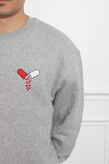 SWEAT GRIS GELULE