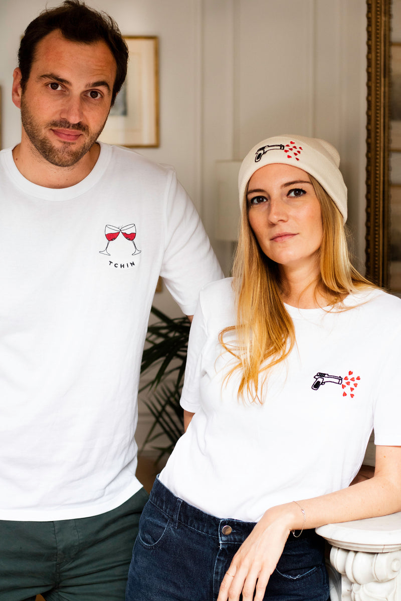 TEE-SHIRT BLANC TCHIN