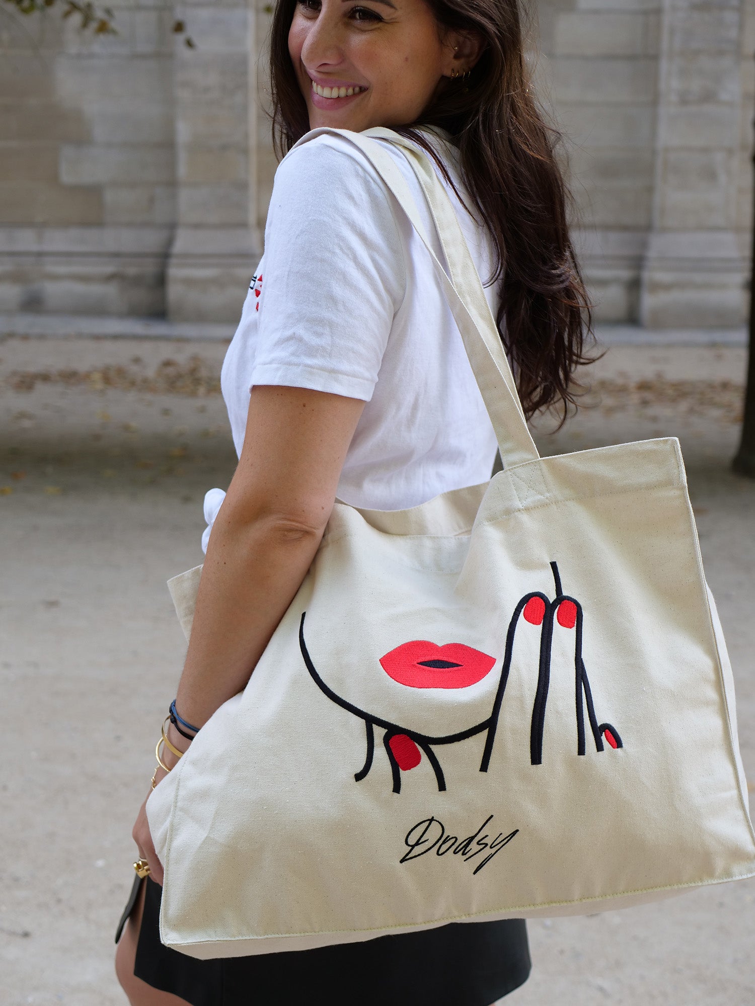 Tote Bag grand format "LEVRES"