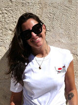 TEE-SHIRT BLANC LEVRES